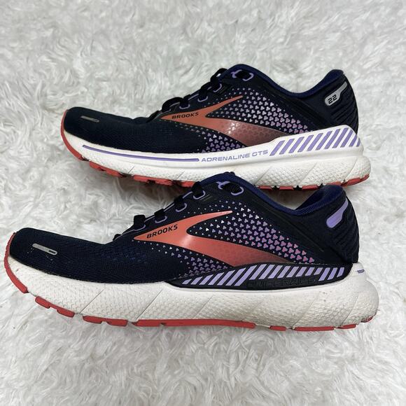 Brooks Adrenaline GTS 22 Blue Womens Sneakers size US 7.5 B Running Shoes - Picture 5 of 11